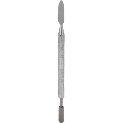 Rouleau à huile en acier inoxydable et laiton pour finition des bords en cuir - Outil de maroquinerie manuelle DIY (tête ronde) (1/5)