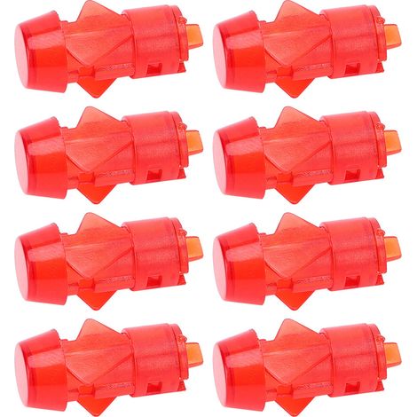 100 supports de lampe LED en plastique, montage sur cadre, voyant indicateur rouge en polycarbonate, abat-jour pour avion, 5 mm (1/5)