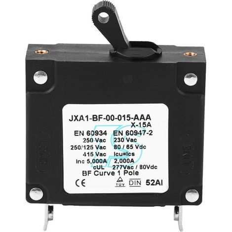 Leistungsschalter mit Überlastschutz und Kurzschlussschutz, feuerfestem Gehäuse für DC/AC-Geräte, 15A 20A 25A 30A (15A). (1/5)
