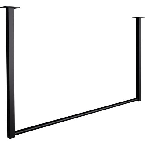 Appendiabiti/portabiti sospeso 100x60 cm acciaio verniciato a polvere nero 100008980