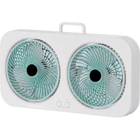 Dieser neue digitale Fensterlüfter mit zwei Flügeln verfügt über wendbare Flügel, drei Windgeschwindigkeiten, einen leisen und tragbaren Betrieb sowie eine Doppelflügel-Kühlfunktion. Geeignet für Wohn (1/3)