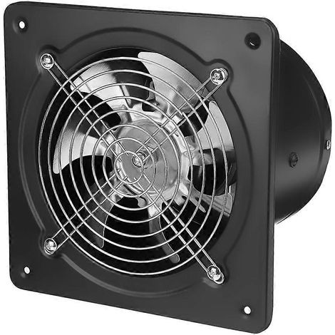 Geräuscharme Abluftventilatoren aus Metall und Eisen mit Rückschlagventil, zur Wand- oder Fenstermontage (US-Stecker) (1/5)