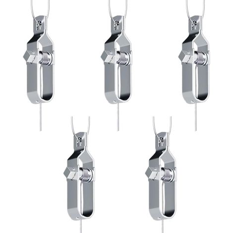 Pièces Tendeur Grillage, Tendeur de Clôture, Tendeurs à Fil Barbelé, Kit de Connecteurs Tendeur de Corde pour Fil de Tension (Couleur argent) (1/5)