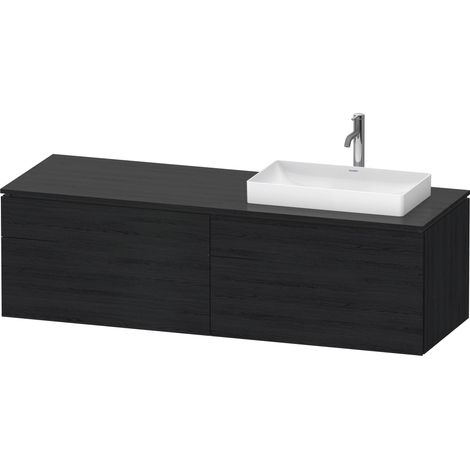 Duravit L-Cube Meuble sous-lavabo en console suspendu, avec plan
