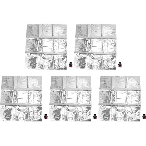5Pcs Sacs de Stockage d'Eau d'Urgence 15L avec Robinet, Pliables et Isolants pour Boissons (1/5)