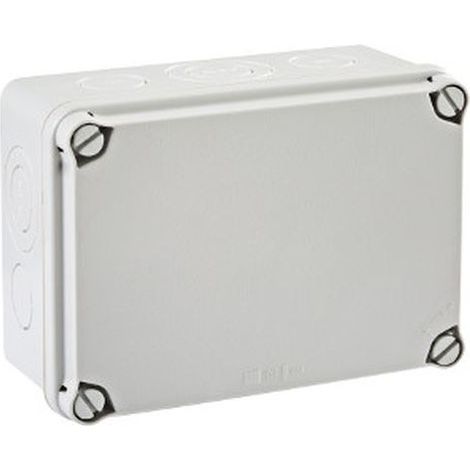 Cajas serie "Light", atornilladas, 116x162x76 IP65, 10 debilitamientos