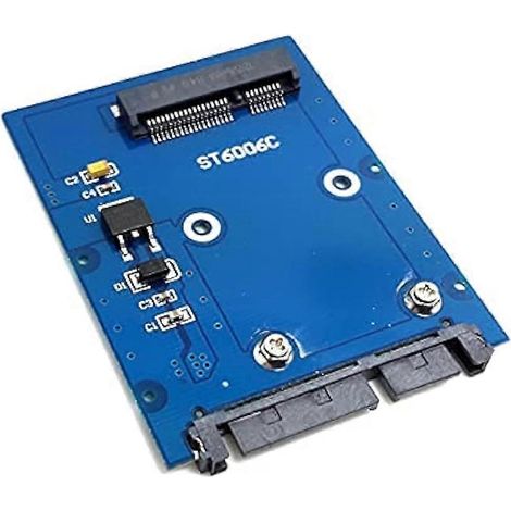 Adaptateur mini PCI-E mSATA SSD vers disque dur SATA 3.0 22 broches 2,5" (carte PCBA SATA) (1/5)