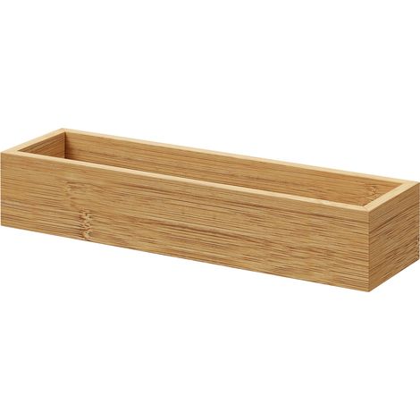 Bamboo 274mm x 75mm x 50mm Straight Drawer Insert Organiser (1/5)