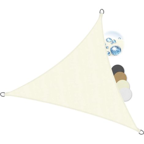 Bâche Sonnensegel résistante - Triangle déperlante, protection UV et anti-moisissures - 1 pièce - Noir pour terrasse et jardin (1/5)