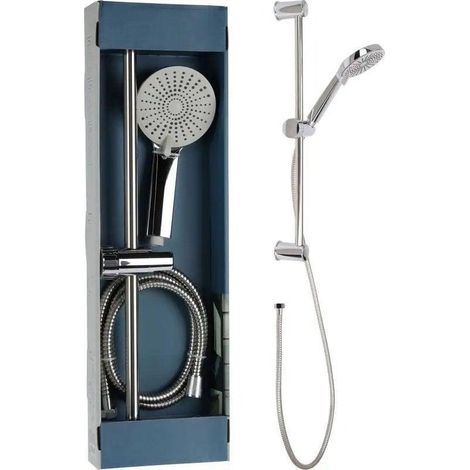Douceur-dinterieur Set de Ducha Acero Inoxidable Plata Negro