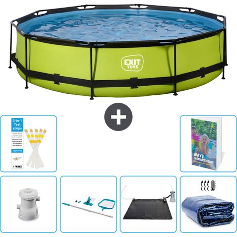 Exit Pool Rund - 360x76 cm - 7-teilig S235