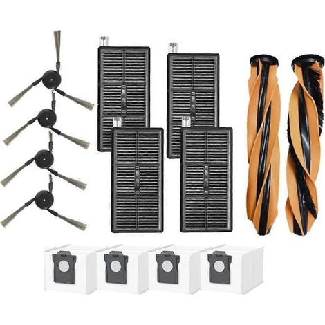 Aspirateur robot Dreame Mova Z60 Ultra : 14 pièces de rechange, brosse principale + sac à poussière + brosse latérale + filtre HEPA, kit complet de consommables (1/5)