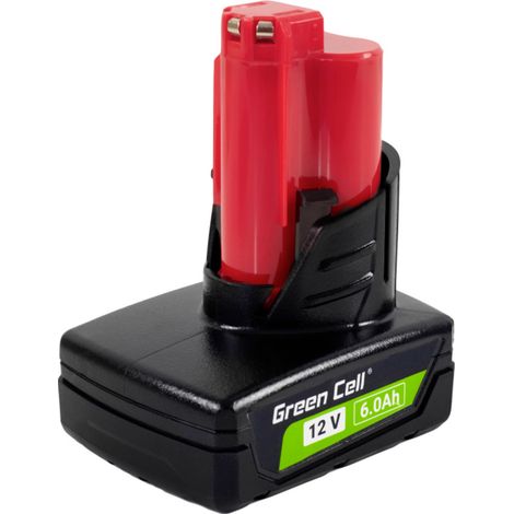Green Cell M12 Lithium-Ionen Batterie 12V 6Ah Schwarz