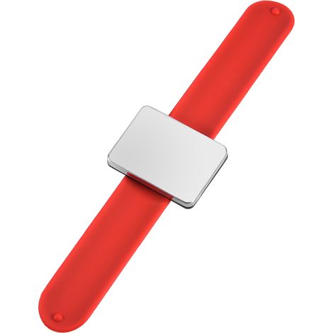Bracelet Magnétique pour Cheveux - Porte-pinces et Serre-tresses - Accessoire Coiffure (Rouge) (1/5)