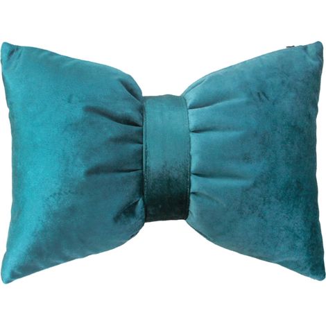Coussin En Forme De Nœud - Coussin Lombaire Décoratif Pour Canapé Lit Voiture - 28 X 40 Cm - Vert Foncé - 1 Pièce (1/4)