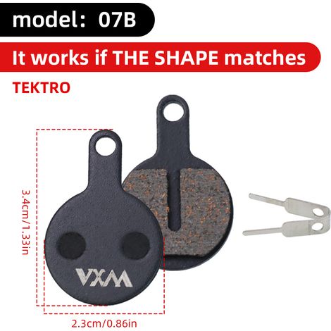 Coussinet de renfort semi-métallique 07B Plaquettes de frein en fibre de cuivre et métal pour vélo BB5 M355 M446, plaquettes et mâchoires de frein à disque hydrauliques universelles (1/5)