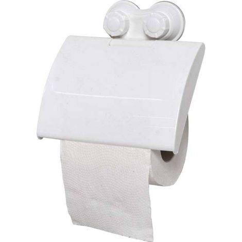 Derouleur papier wc pp sur ventouses - blanc - Tendance (1/2)