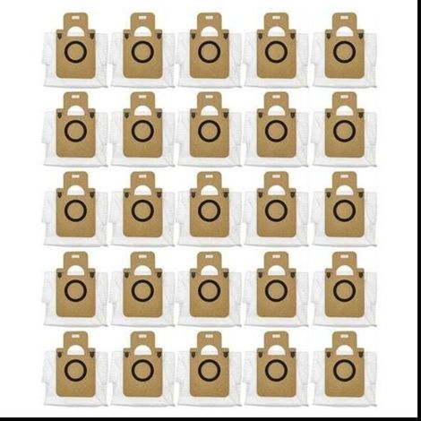 25Pcs pour Dreame Bot D10 plus Sac à PoussièRe Accessoires Robot Aspirateur Sac à Ordures Sac à Ordures PièCes de Rechange (1/5)