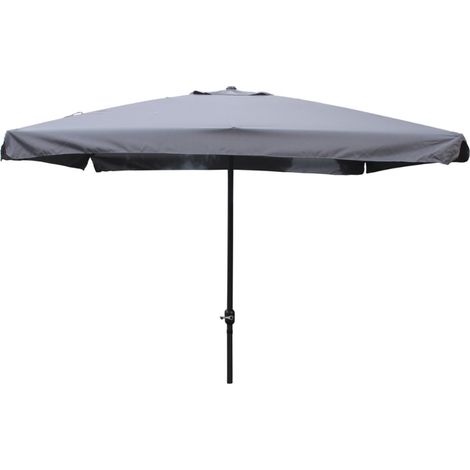 Sombrilla  gris  cuadrada 2,95 x 2,95 m PALERME