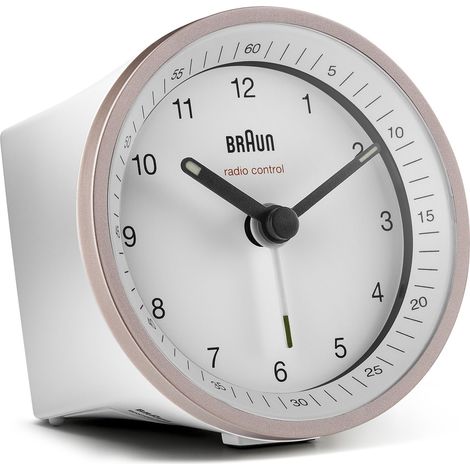 Braun BC 07 PW-DCF reloj despertador radio controlado rosa y blanco (1/5)