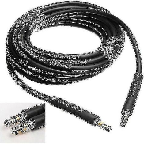 Kit de nettoyage de tuyau haute pression de rechange pour nettoyeurs haute pression Karcher K2 K3 K4 K5 K6 K7 (6 m) : 6 m/8 m/10 m/15 m (optimal). (1/5)