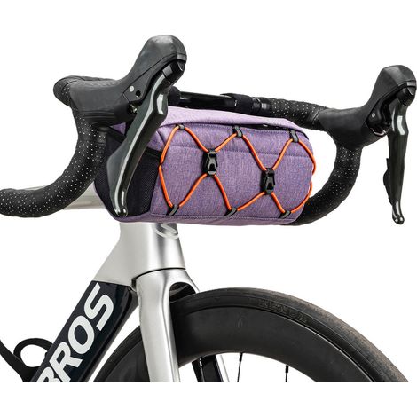 Borsa da manubrio per bicicletta con tracolla, 2,2 litri - Viola (1/5)