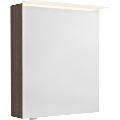 LINEX armoire miroir incl. Lumière LED, 60x70x15cm, gauche/droite, Pine Rustik (1/4)