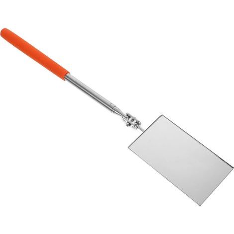 Miroir d'inspection télescopique avec tête pivotante à 360° Miroir rectangulaire Extensible jusqu'à 47,5 cm de Long Miroir d'inspection sur bâton pour vérifier l'observation du véhicule (1/5)