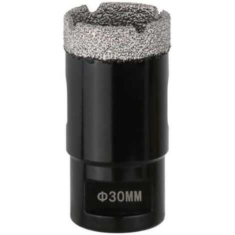 Carotteuse diamantée sèche de 30 mm, raccord fileté M14, scie cloche soudée sous vide pour maçonnerie, couronne de forage diamantée pour carrelage, marbre, granit, porcelaine, béton et pierre (1/5)