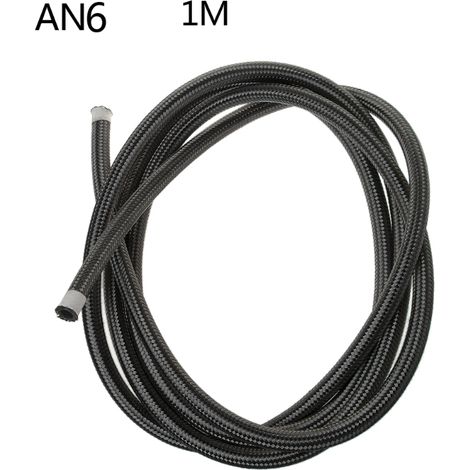 m Nylon-Stahl-ummantelter Brems-, Gas- und Ölschlauch AN4 AN6 AN8 AN10 2018 NEU