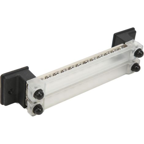 Stromverteilerblock mit Abdeckung, 24 Anschlüsse, 150 A, 12–48 V, für Pkw, Wohnmobil, Schiff, Yacht, Pickup-Truck, Stromversorgungssystem (1/5)