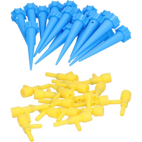 18-teiliges Set automatischer Bewässerungsspitzen mit Steuerventil und Schalter (Blau) (1/5)