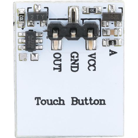 Interrupteur tactile capacitif anti-interférence HTTM 2.7V-6V, module bouton vert, lot de 2 pièces (1/5)