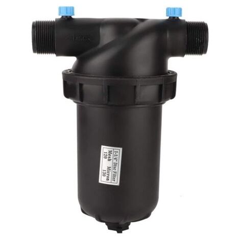 Vtizikl Filtre D'irrigation, Filtre à Disque à Filetage Mâle G1-1/4 120 Mailles pour Jardinage, Serre, Filtre Agricole, Pompe D'irrigation Goutte à Goutte (1/4)