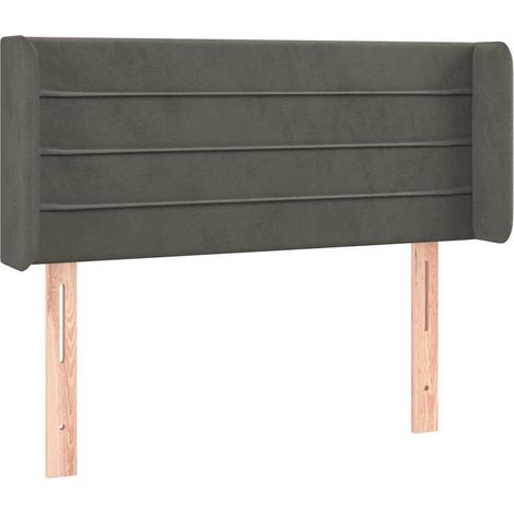Maison Exclusive - Cabecero de terciopelo gris oscuro 93x16x78/88 (1/5)