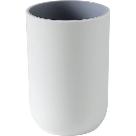 Paquet de 2 porte-brosse à dents tasses portables bouche tasses réutilisables tasses à eau voyage Camping salle de bain bien rangé accessoires de salle de bain(gris) (1/5)