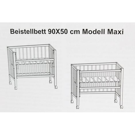 [GEBRAUCHT] B-Ware Ti Ssi Beistellbett Maxi Boxspring Babybett Stubenbett Bettchen Natur 50 X 90629