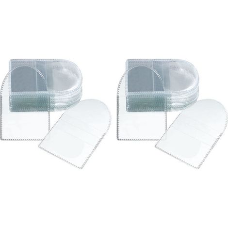 200 Pièces Porte-Monnaie à Poche Unique, Porte-Monnaie Individuels en Plastique Transparent de 2 Pouces, Petits Manchons pour Pièces de Monnaie