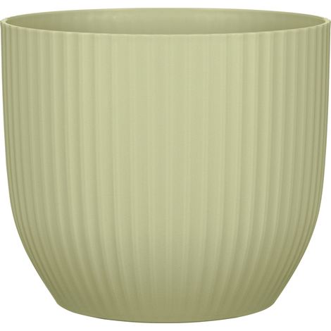 Scheurich Blumentopf Kunststoff Ø 17,6 x 15,4 cm gentle green