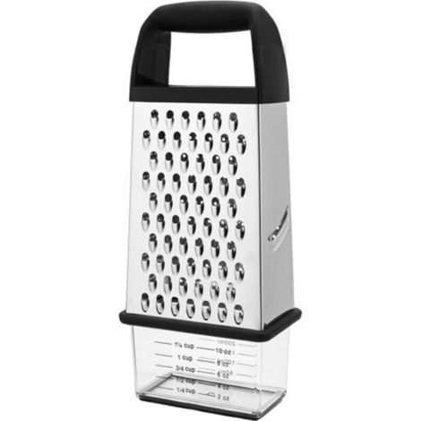 Râpe à fromage avec récipient, râpe en acier inoxydable pour la cuisine, zesteur lavable au lave-vaisselle (1/5)