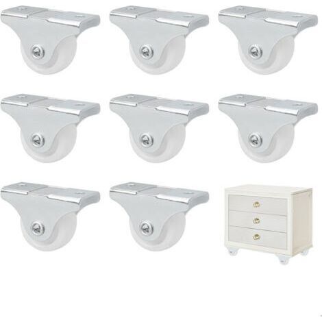 Fixed Casters for Furniture 8 Pcs Furniture Casters Mini Caster 25mm Furniture Transport Casters Side Casters (1/5)