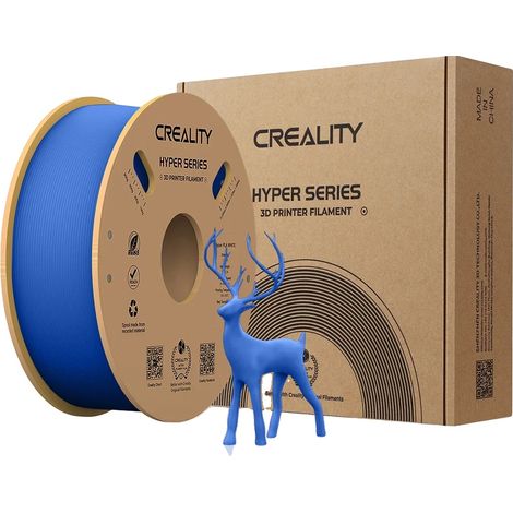 Filamento para impresora 3D, alta precisión, material ecológico, 1 kg - Azul (1/2)