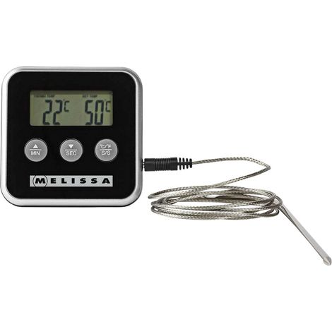 MELISSA Fleischthermometer / bis zu 250°C / Alarm Timer / LCD Display (1/5)