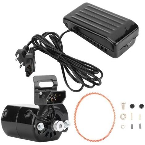 Moteur de Machines à Coudre 180W Pédale à Commande pour Machine à Coudre avec Câble d'alimentation Pièces de Rechange et Accessoires de Machines à Coudre Vintage (1/5)