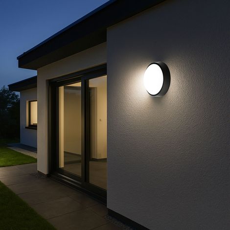 Plafonnier LED extérieur rond - 15W - CCT - 1500lm - IP65