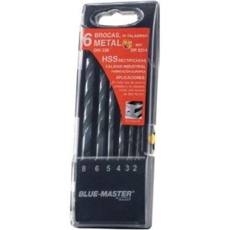 CELESA estuche plast.brocas rectif.hss 6p 2-8mm , 0UNIDADES