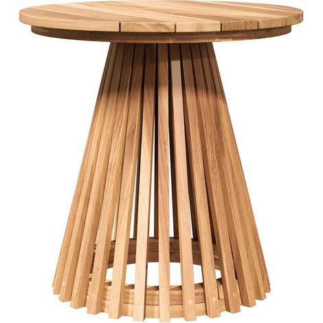 Maison Exclusive - Tavolo laterale Marrone 50 x 50 x 49,5 cm Legno di teak solido (1/5)