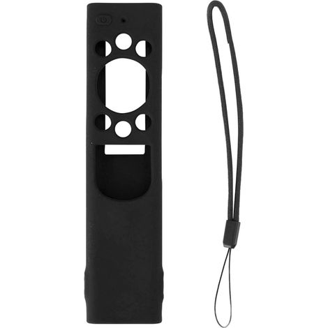 Funda protectora de silicona a prueba de golpes para el mando a distancia solar Samsung TM2180EcoBN59, color negro.