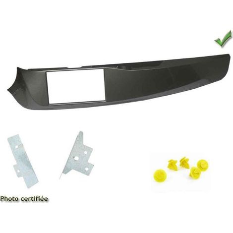 Facade 2 DIN Alfa Giulietta 10-14 Argent remplacement de la console Origine