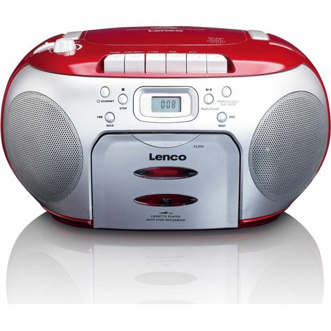 Radio FM portatile con lettore CD e cassette con jack per cuffie (1/5)